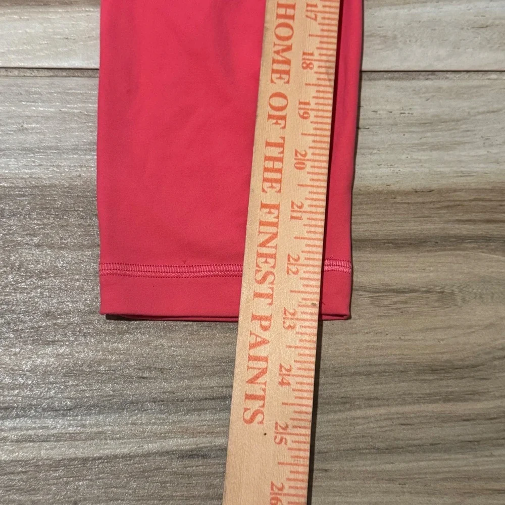 Lululemon Align High-Rise Crop 21 Pink Coral Nulu Yoga Leggings Size 4